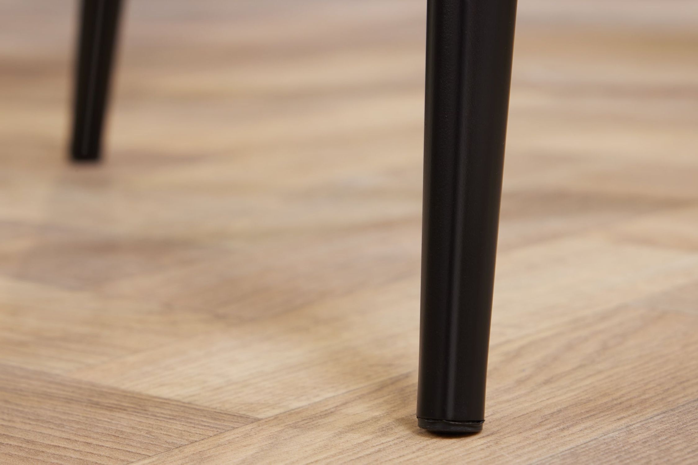 Chaise de comptoir avec dossier en crème beige noir velours métal Holz, Fußboden, Bodenbeläge, Hartholz