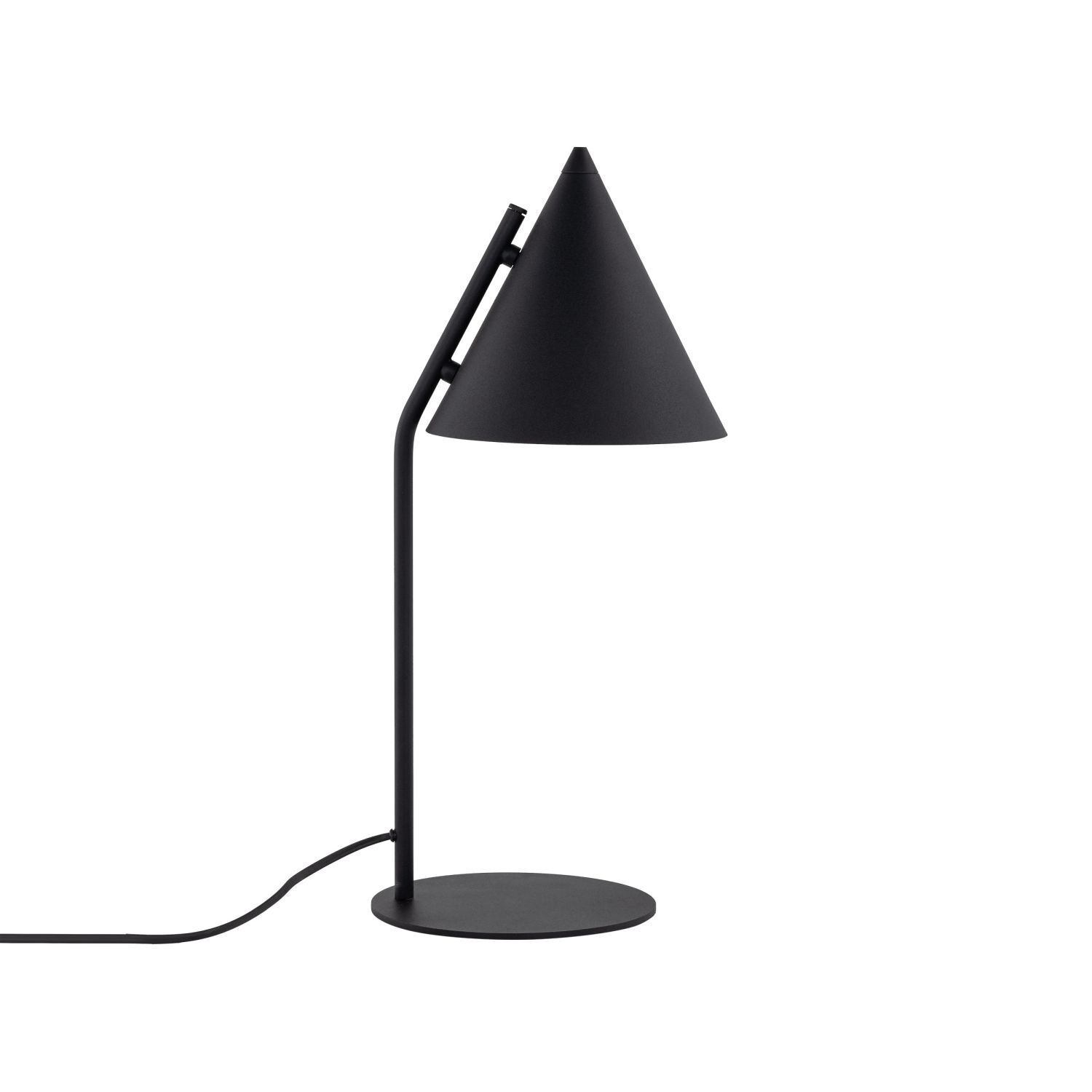 Lampe de table noir hauteur 49 cm métal E27 rétro CODY