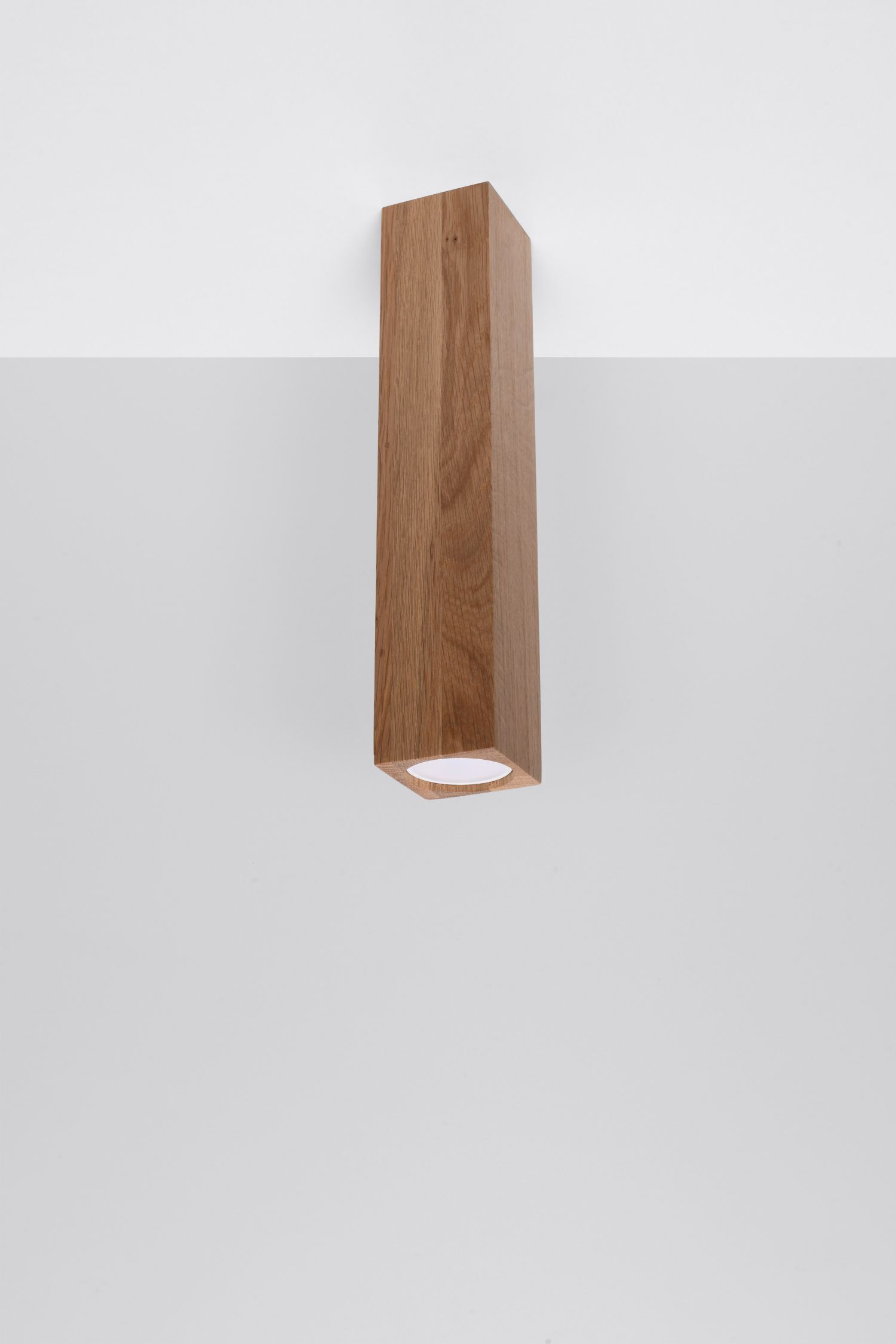Plafonnier en bois hauteur 30 cm Moderne GU10 BASILEA