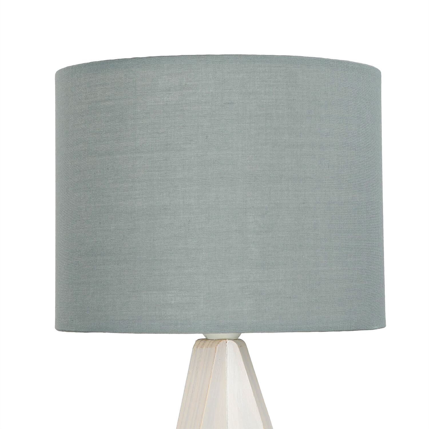 Noble lampe de table en bois Abat-jour en tissu gris 31cm Ø17cm Lampe, Lampenschirm