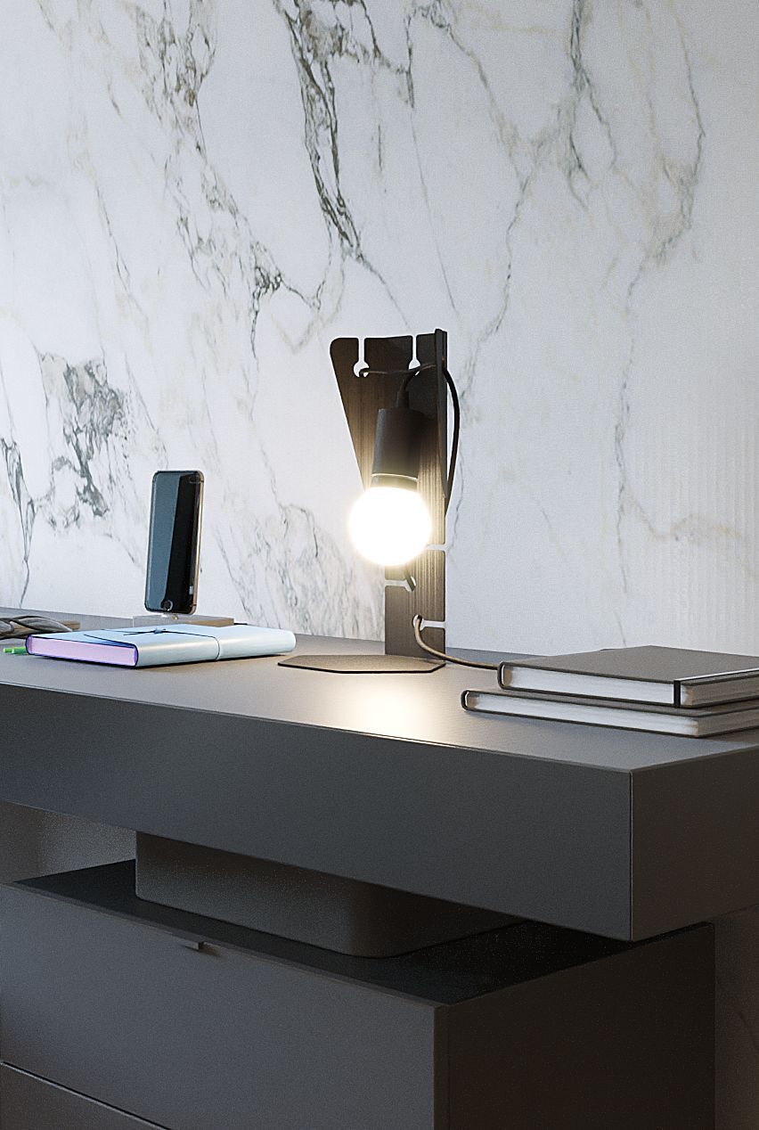 Lampe de table métal noir 31 cm petit décoratif E27