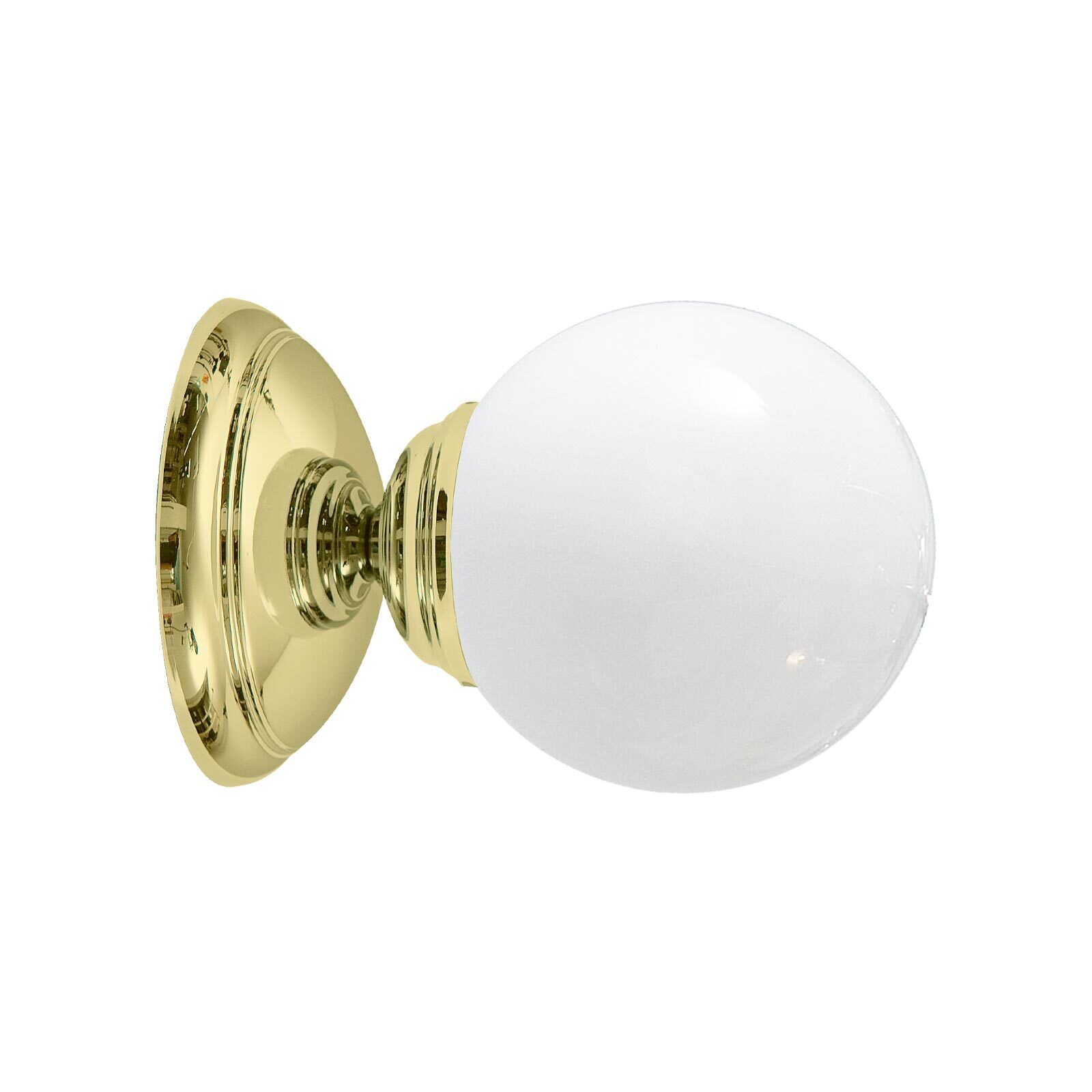 Lampe de salle de bain murale Ø 12 cm Abat-jour sphérique verre laiton E14 Licht, Badezimmer, Drinnen, Zimmer, Duscharmatur