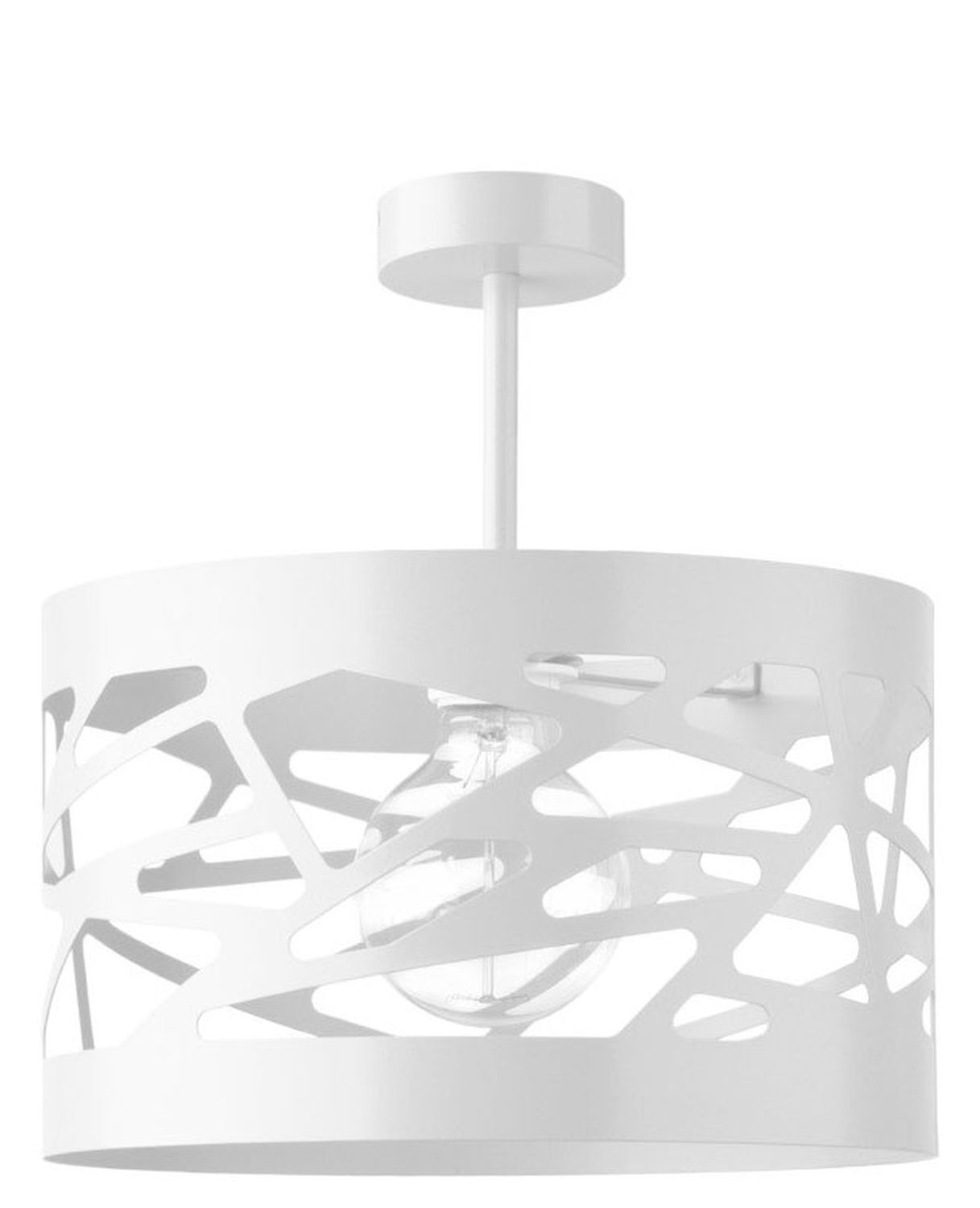 Plafonnier blanc Moderne Métal Ferva