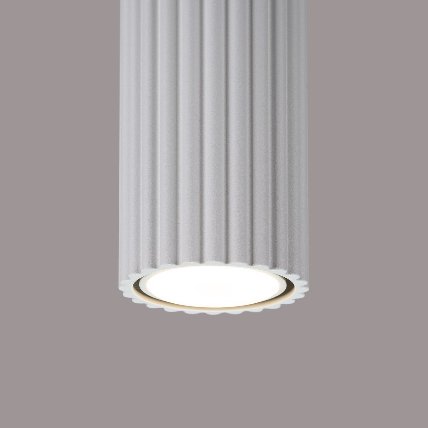 Spot Lampe plafond Blanc GU10 Ø 6,5 cm H : 40 cm Aluminium