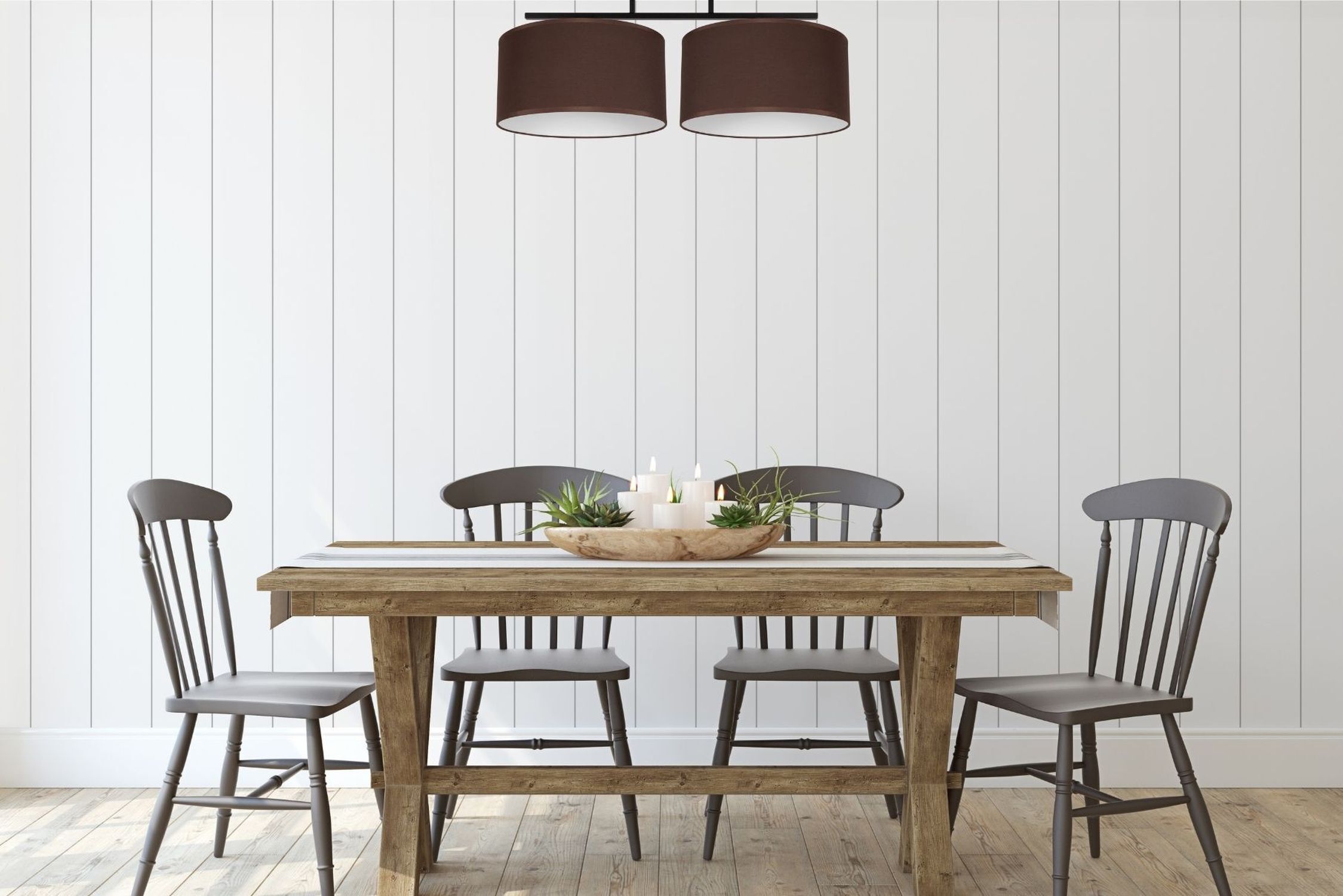 Esstisch, Holztisch, Naturholz, 6-stühle, Küchendekoration