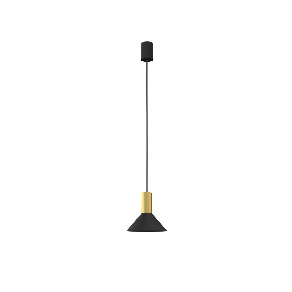 Elégant luminaire suspendu EILWEN noir laiton métal