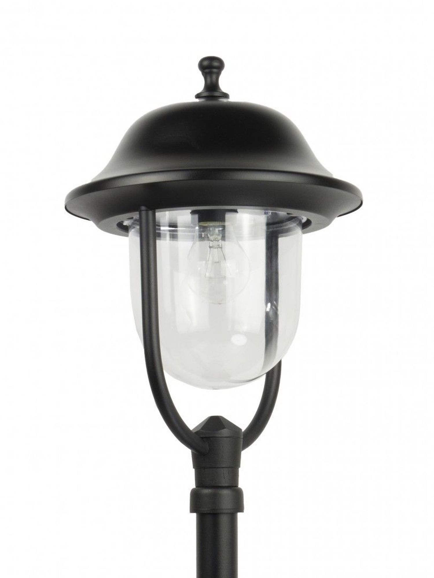 Lampe d'extérieur noire 117cm IP43 E27 résistante aux intempéries