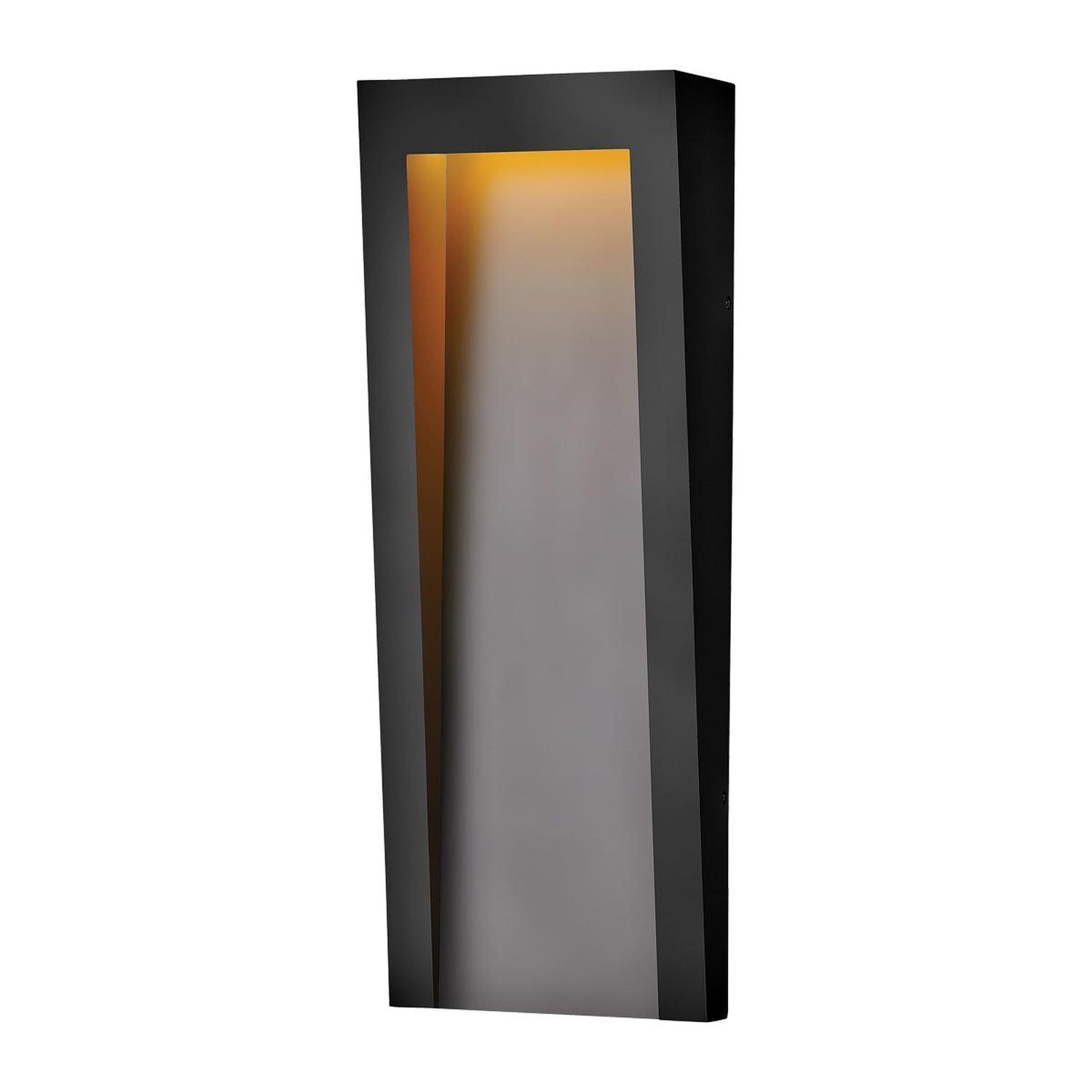 Wandleuchte, Wandlampe, LED, Glasplatte, Schwarz