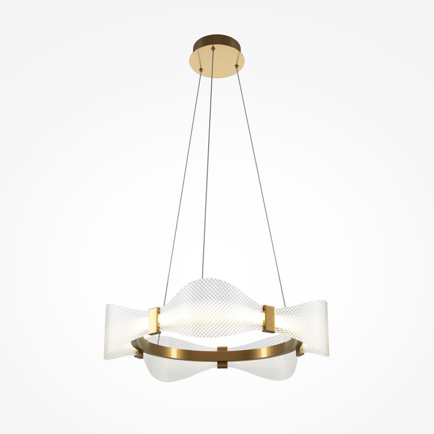 Lustre LED Aluminium D : 60 cm rond H : max. 318 cm Leuchter, Lampe, Leuchte