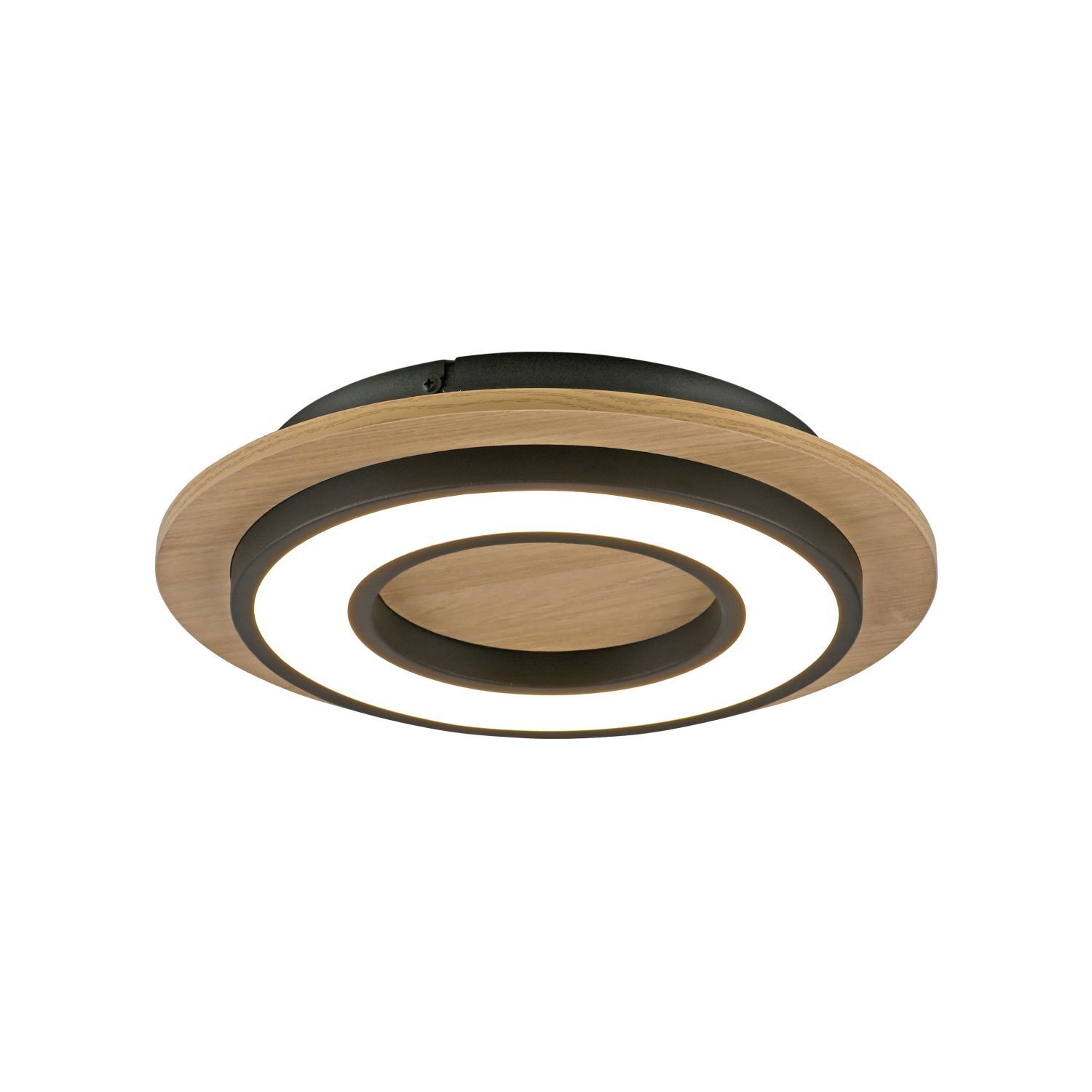 Lampe de plafonnier LED bois métal 3000 K confortable à faible éblouissement Deckenleuchte, Leuchte