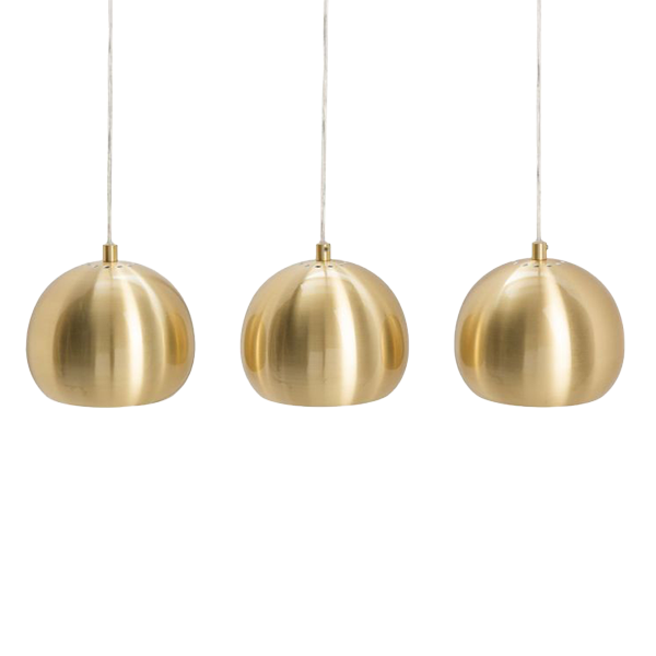 pendant, hängelampe, gold, cabinet light, glasglühbirne