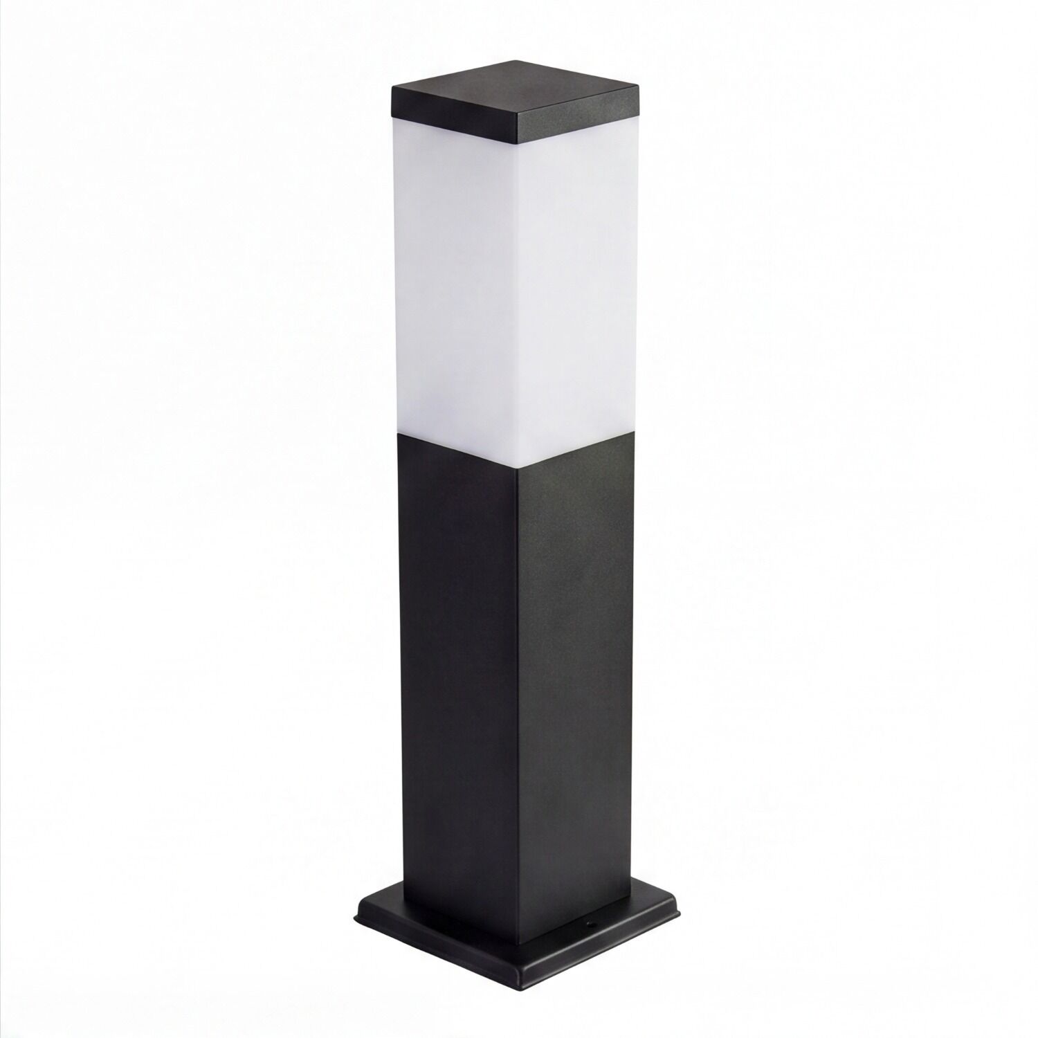 Standleuchte, Außenleuchte, Schwarz-Weiß, Halterung, Lichtsäule
