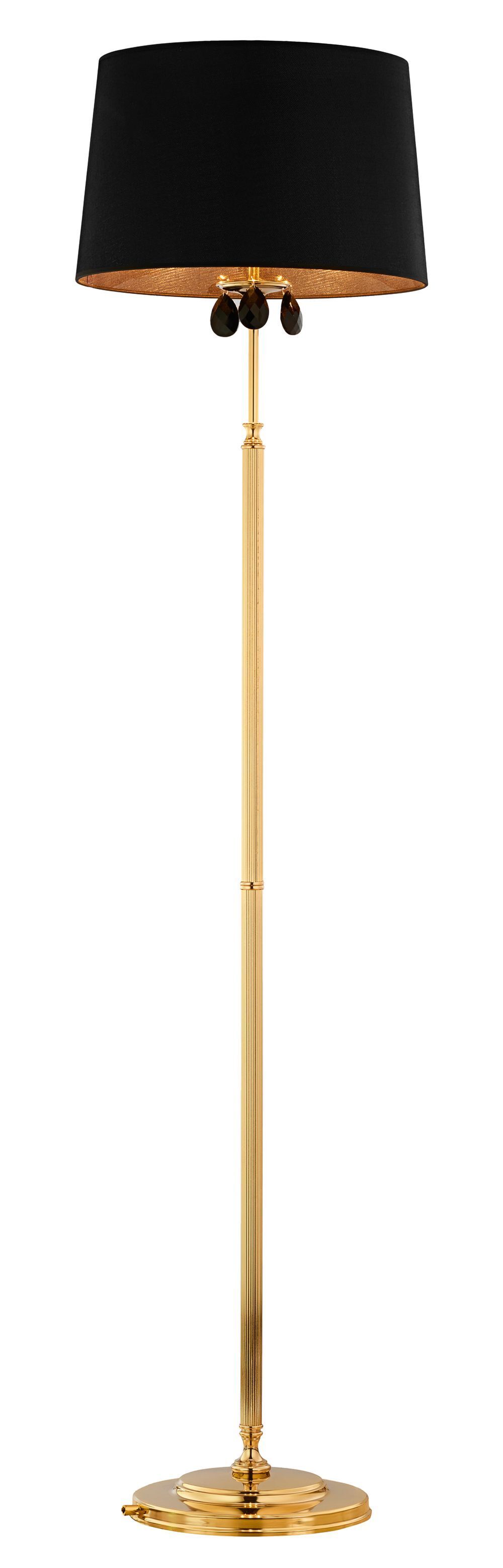 Wohnliche Stehleuchte Metall H:166cm E27 Klassisch Lampe, Lampenschirm