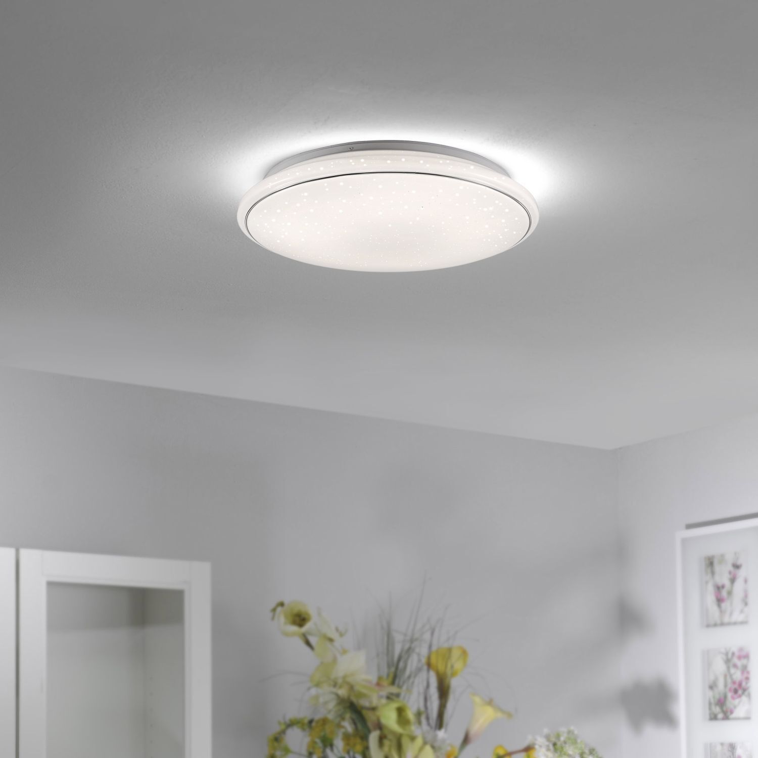 Plafonnier LED Ciel de nuit Timer L:59 cm 3000-5000 K Deckenleuchte