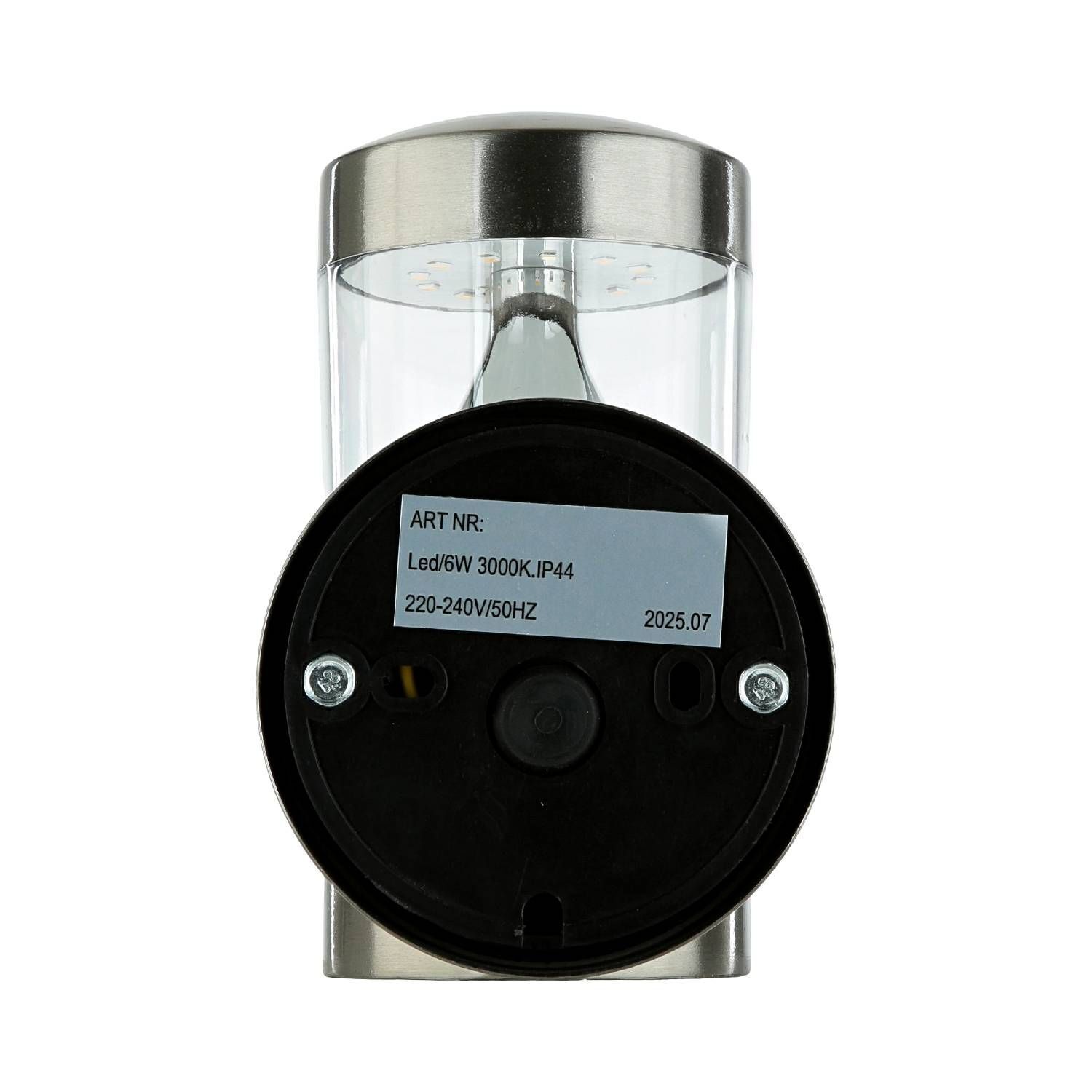 LED Außenwandleuchte Edelstahl 15,5 cm hoch IP44