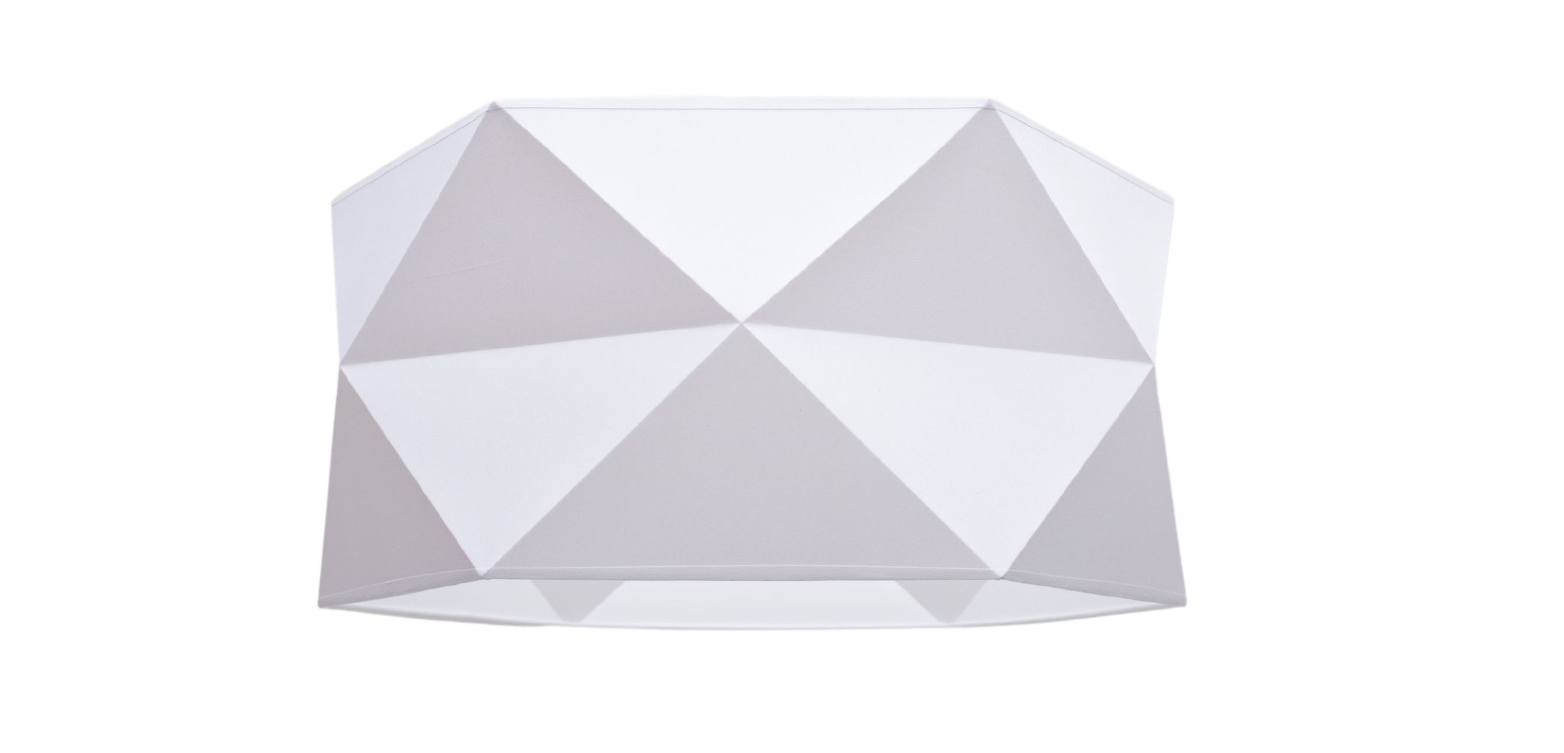 Moderne Pendelleuchte Stoff blendarm E27 L:70 Weiß lamp shade, geometric pattern, geometric, lamp, wall lamp