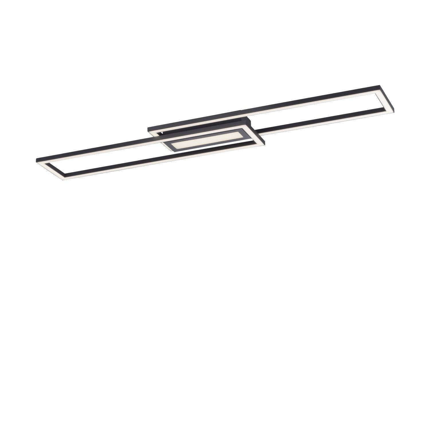 Lampe de plafonnier LED à intensité variable Métal noir blanc chaud 3000 K