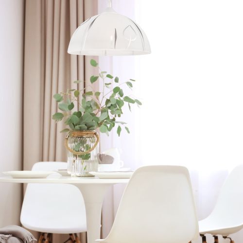 Topfpflanze, Esstisch, Tisch, Esszimmer, Lampe