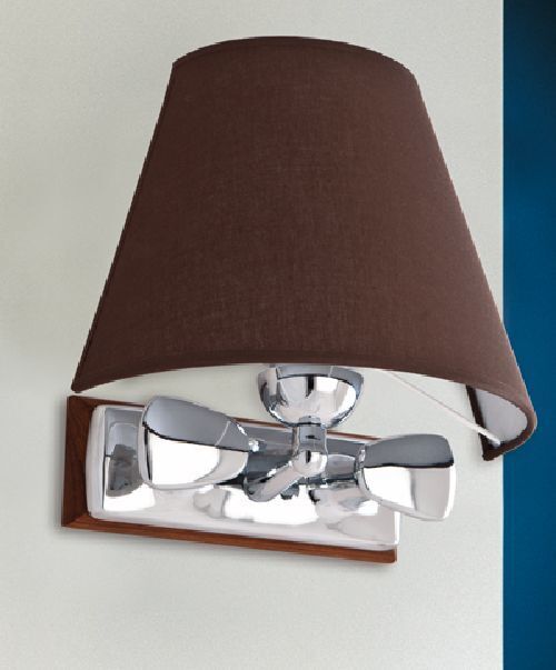 Applique murale en laiton Chrome Marron Maritim Flur Applique murale en laiton Chrome Marron Maritim Flur