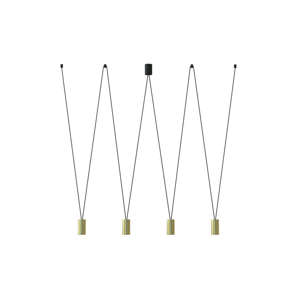 Suspension flexible en laiton Abat-jour P : max. 120cm 4x
