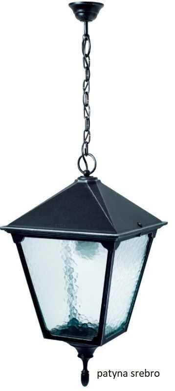 Lampe à suspendre extérieure noir aluminium verre IP43 E27