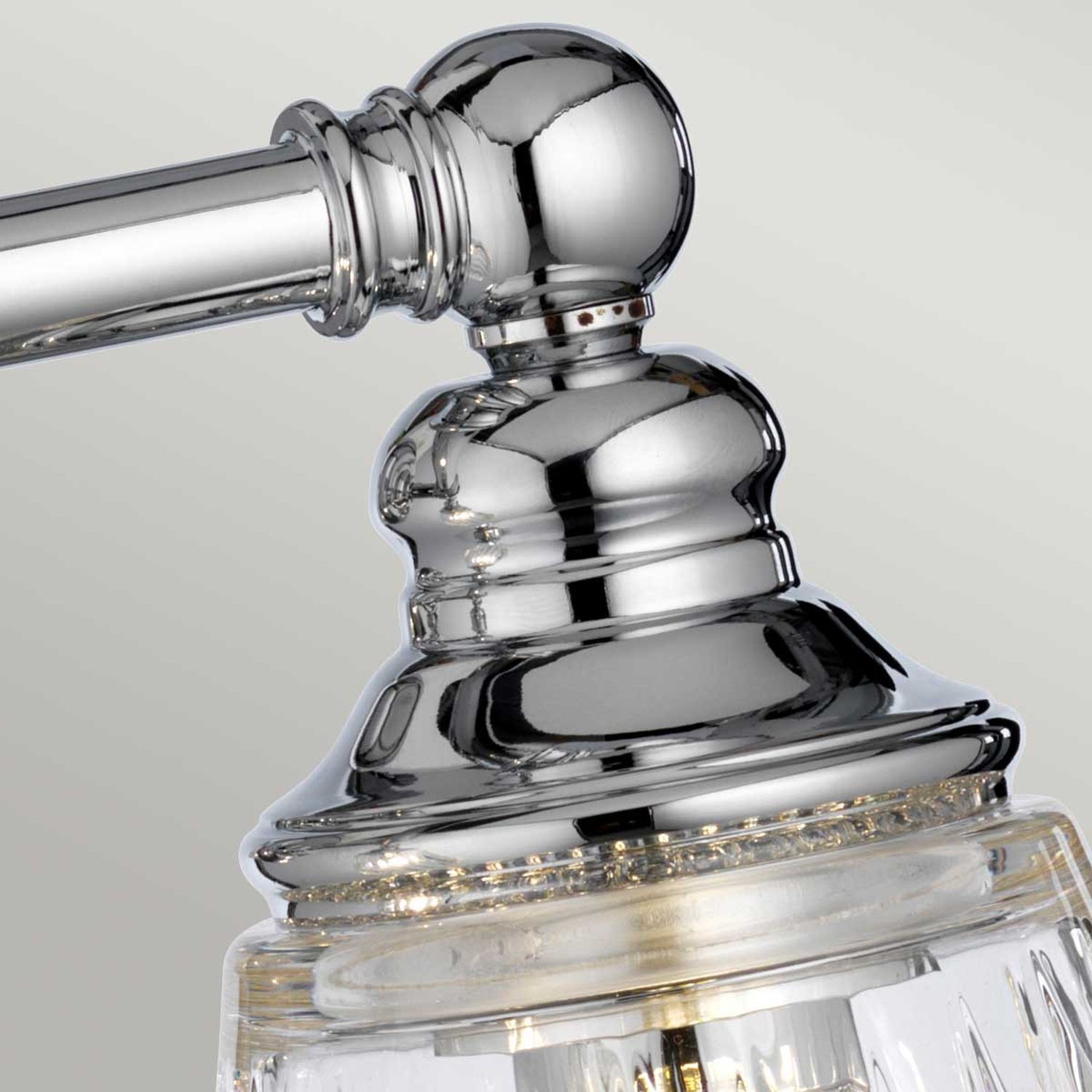 Lampe de salle de bain murale LED G9 IP44 L : 35,2 cm Métal Verre