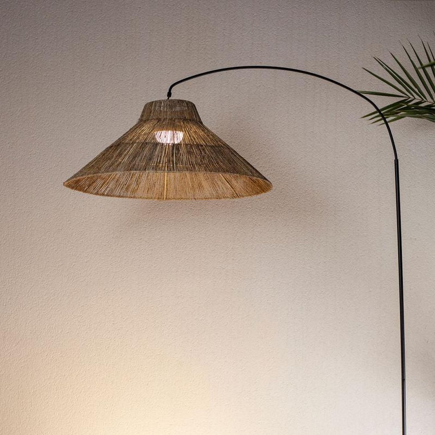 Lampe d'extérieur LED Accu 155 cm 2-en-1 IP54 Herbe de mer Métal Lampe, Lampenschirm