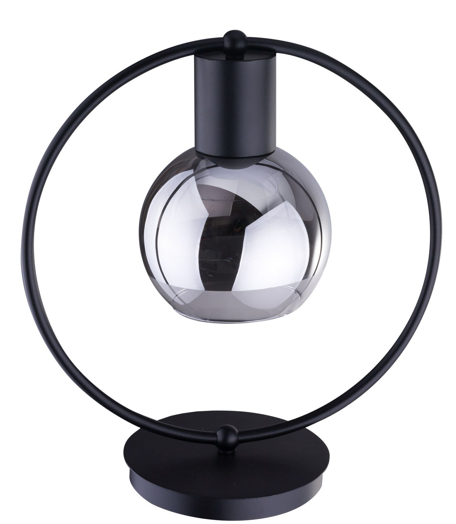 Petite lampe de table métal verre 36 cm E27 Moderne