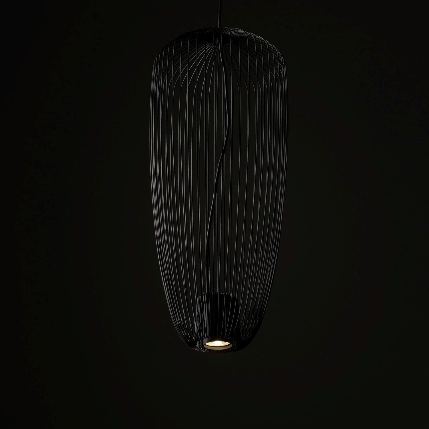 Fil de fer Lampe suspendue Métal Umbra Gris L:27 cm GU10