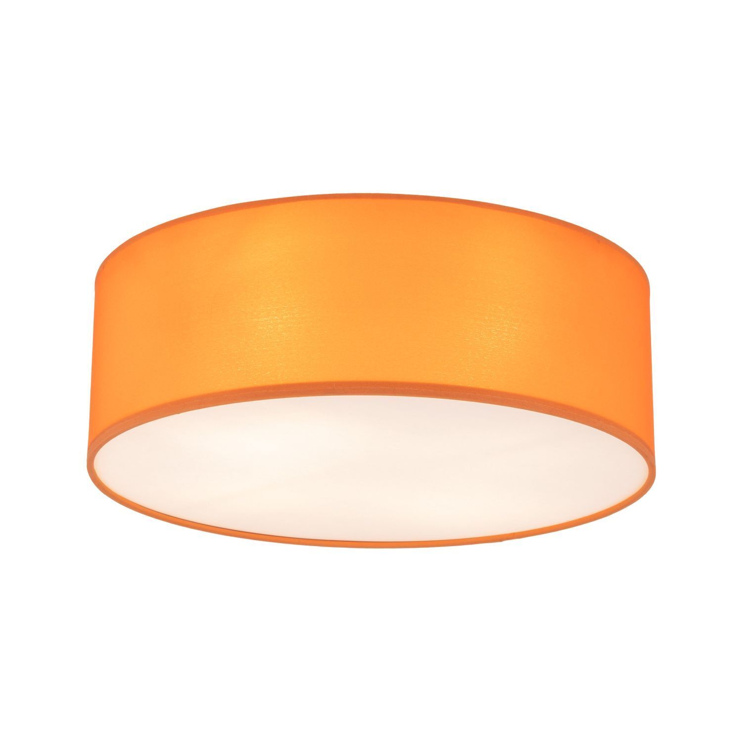 Lampe pour chambre d'enfant Tissu rond Ø 38 cm Orange 4x E27 Plafond