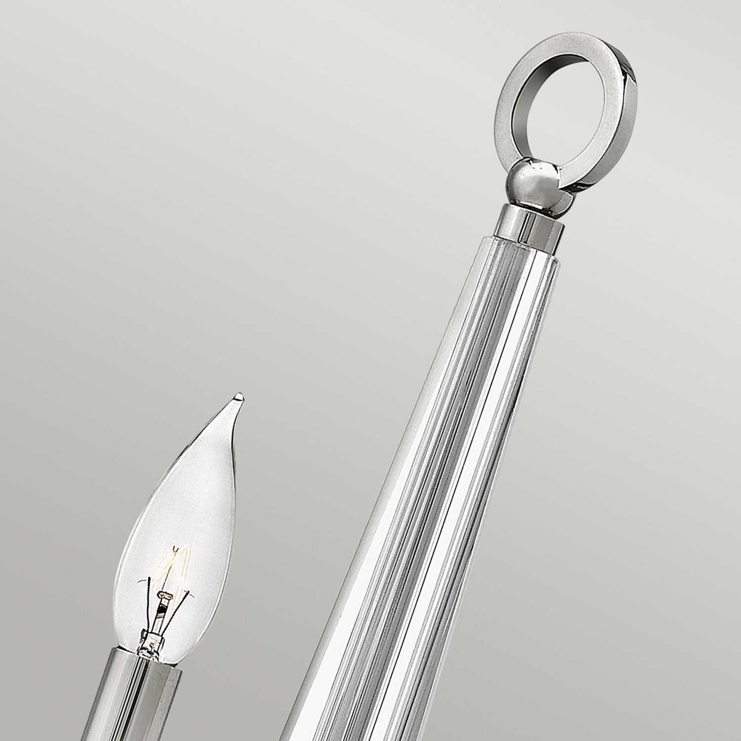 Lampe murale métal cristal 45 cm de haut E14 HARLOW