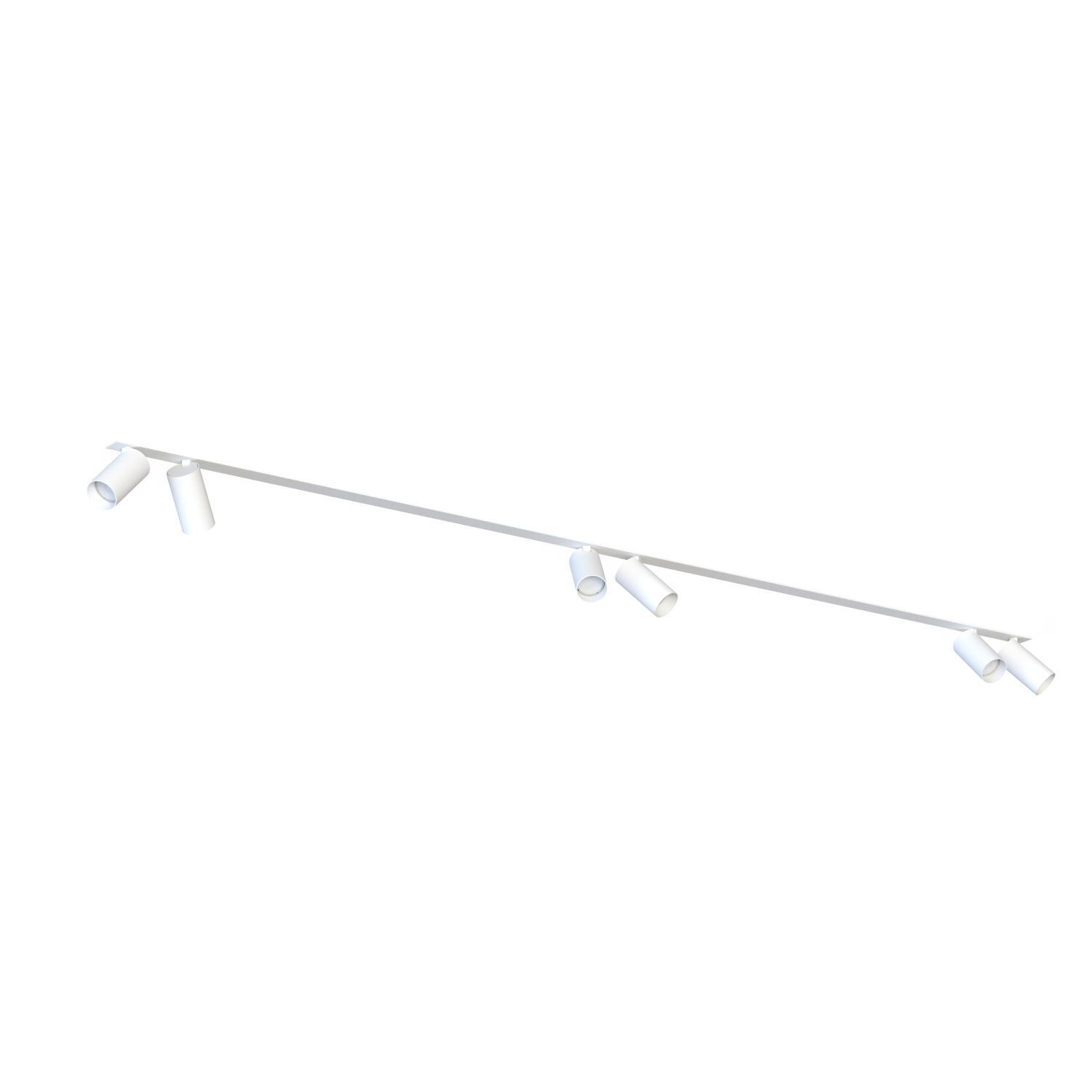 Spot de plafond grand 2x 2 m 6-flamme GU10 blanc encastré