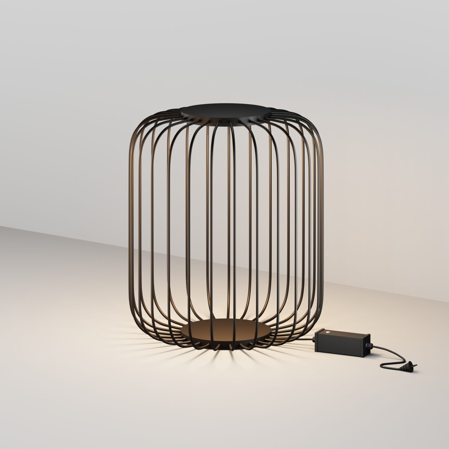 LED Wegeleuchte Edelstahl Graphit IP65 65 cm 3000 K tischlampe, metallrahmen, rund, leuchte, stromkabel