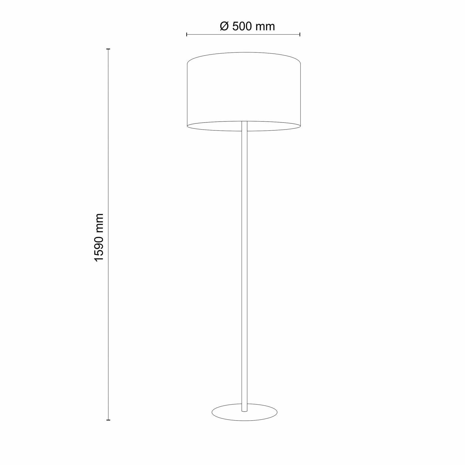 Lampadaire Salon 159 cm Abat-jour tissu Vert Noir E27