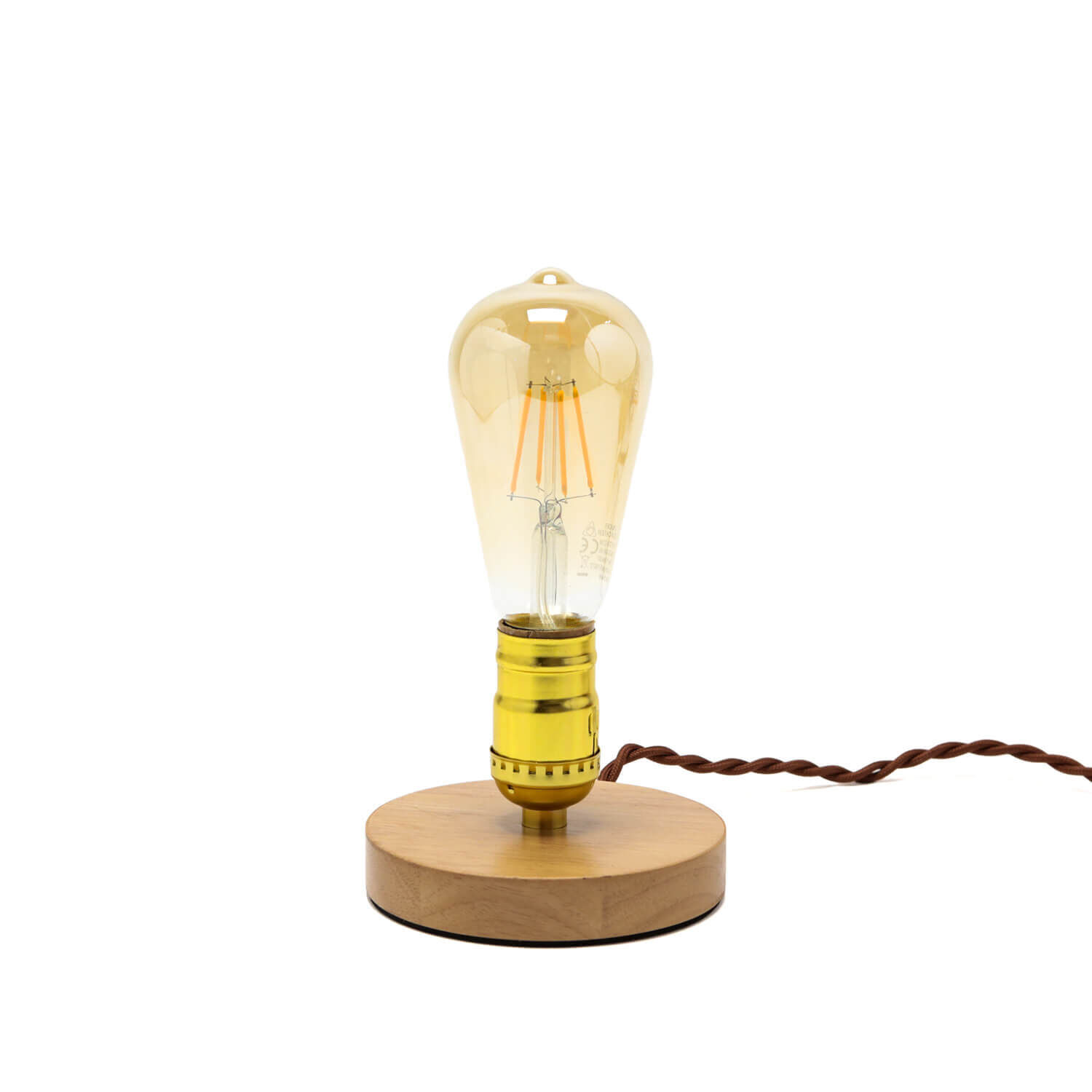 Lampe de table décorative EDISON Design industriel rond