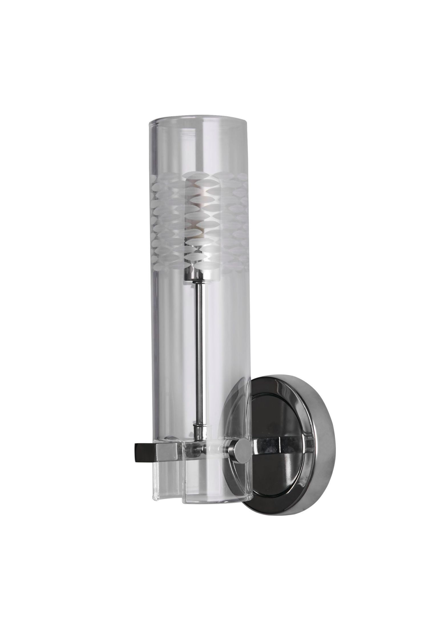 Lampe de salle de bain murale IP44 H : 28,5 cm Chromé Clair G9