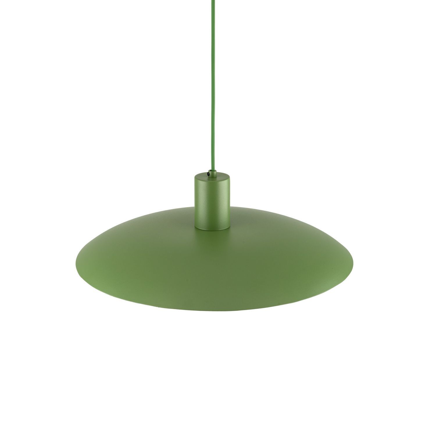 Lampe à suspendre ronde en métal Ø41 cm E27 Loft en vert Lampe