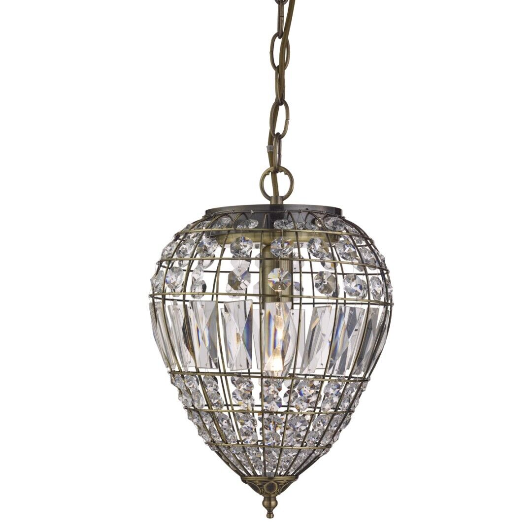 Lampe suspendue classique bronze