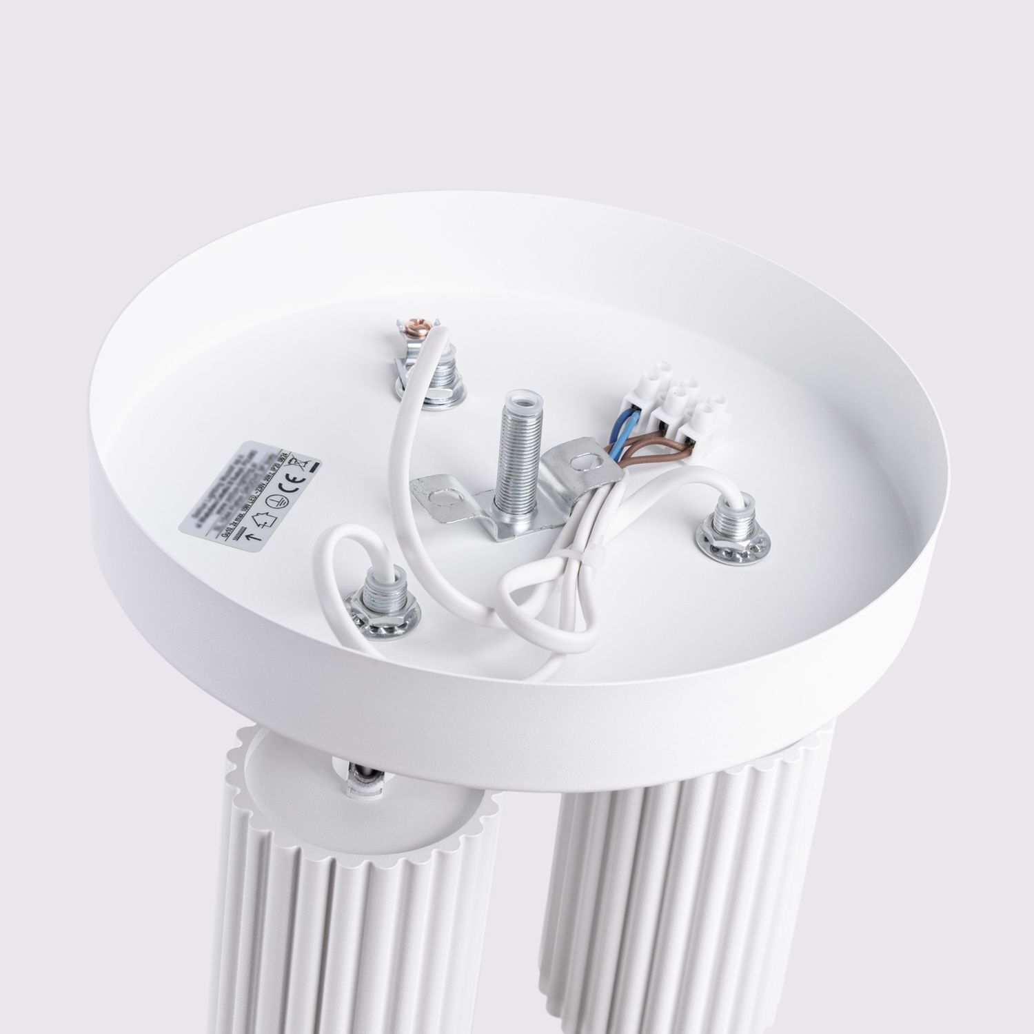 Projecteur de plafond 3 flammes GU10 rond Ø 19,5 cm petit blanc BERTA Projecteur de plafond 3 flammes GU10 rond Ø 19,5 cm petit blanc BERTA