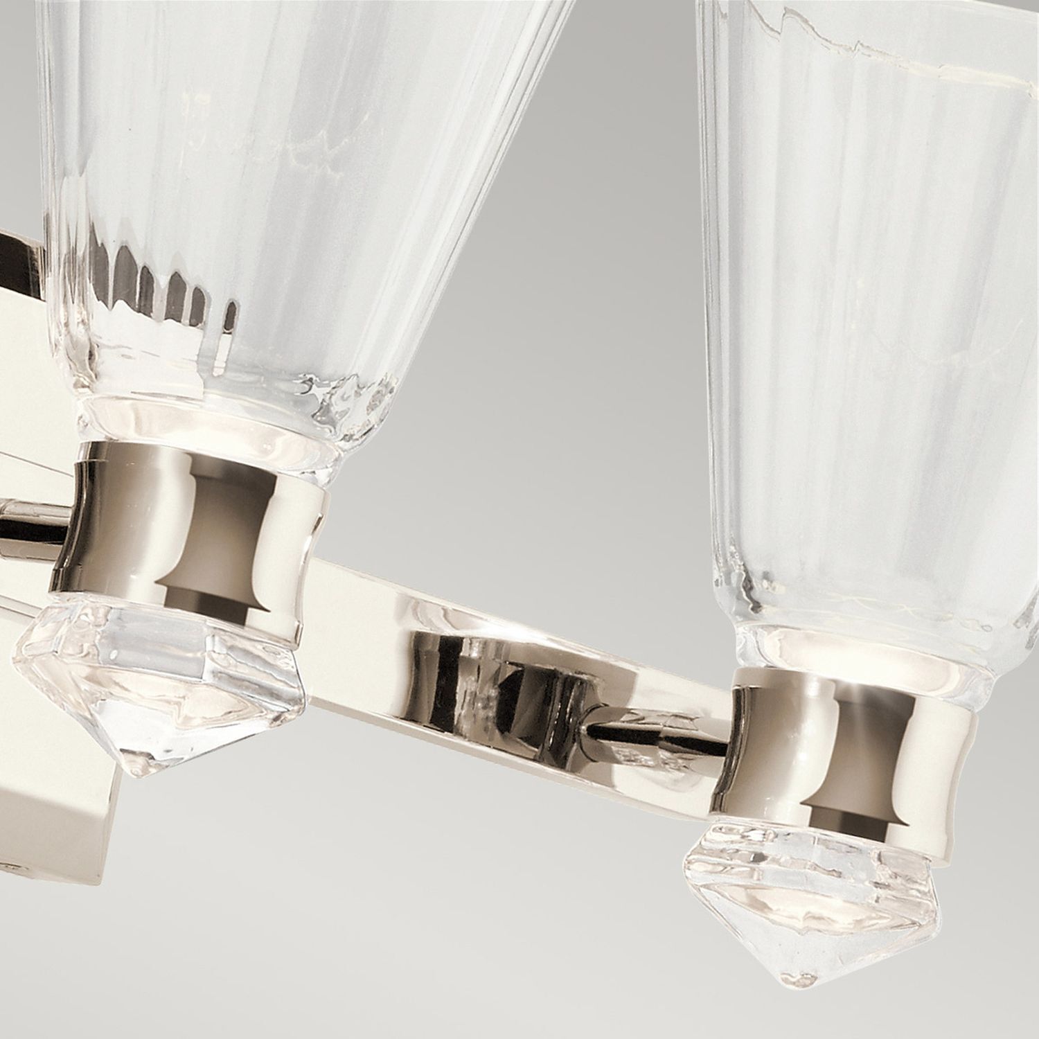 Applique LED salle de bain IP44 60,8 cm de long métal verre 3000 K