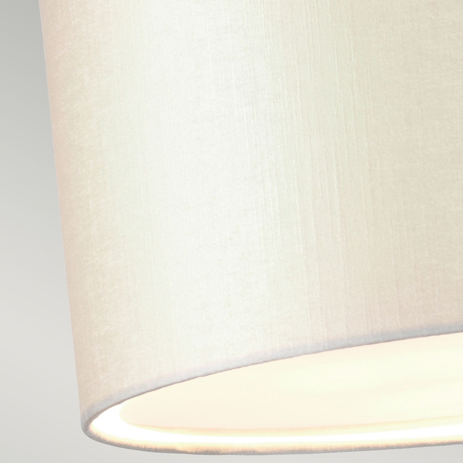 Suspension tissu Ø36cm en crème laiton antique