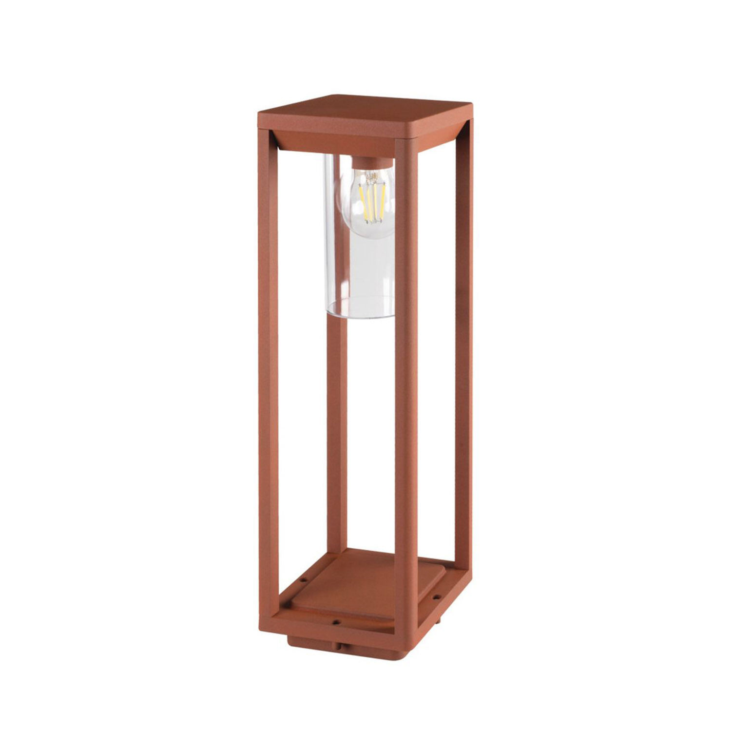 Lampe d'allée extérieure brun rouille 50 cm E27 IP44 SIGNI Lampe d'allée extérieure brun rouille 50 cm E27 IP44 SIGNI