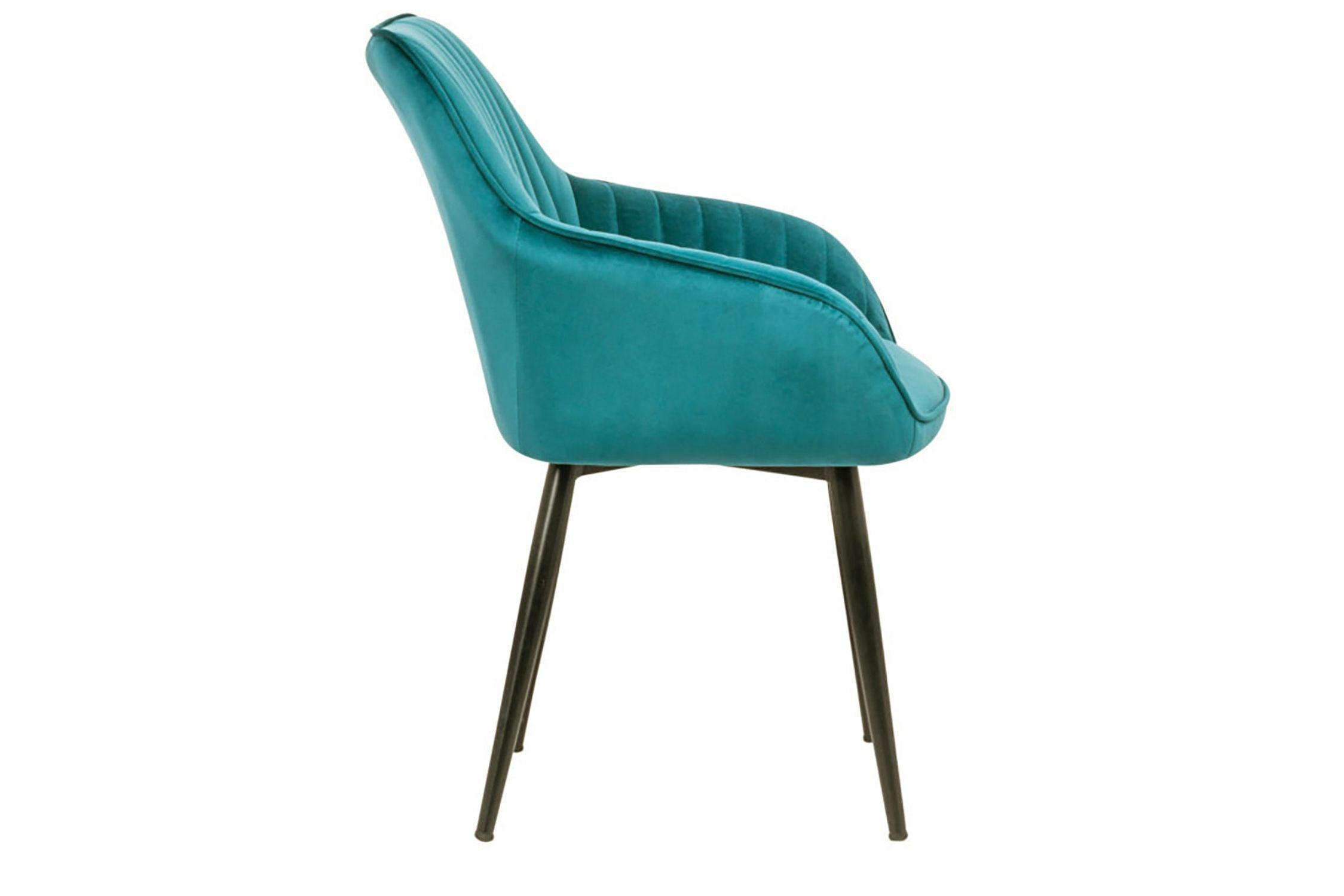 Chaise de salle à manger turquoise noir en velours métal avec accoudoirs Moebel, Stuhl, Kissen, Dekoration für Zuhause