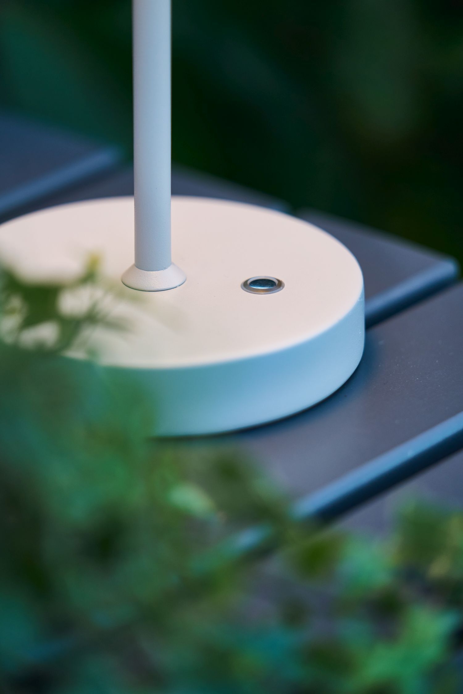 lampe, sockel, Stange, abgesetzte Kante, gartenmöbel