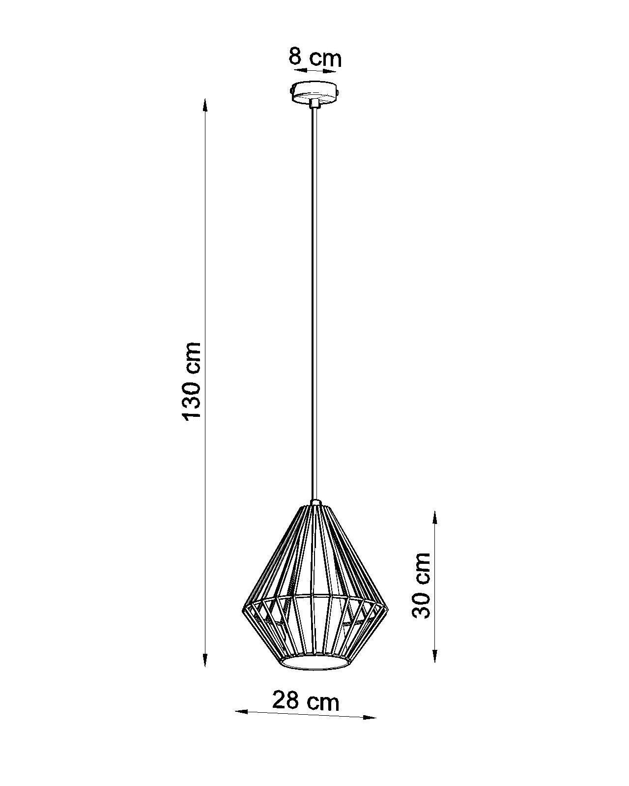 Suspension Blanc Ø 28 cm E27 double abat-jour NASHIRA
