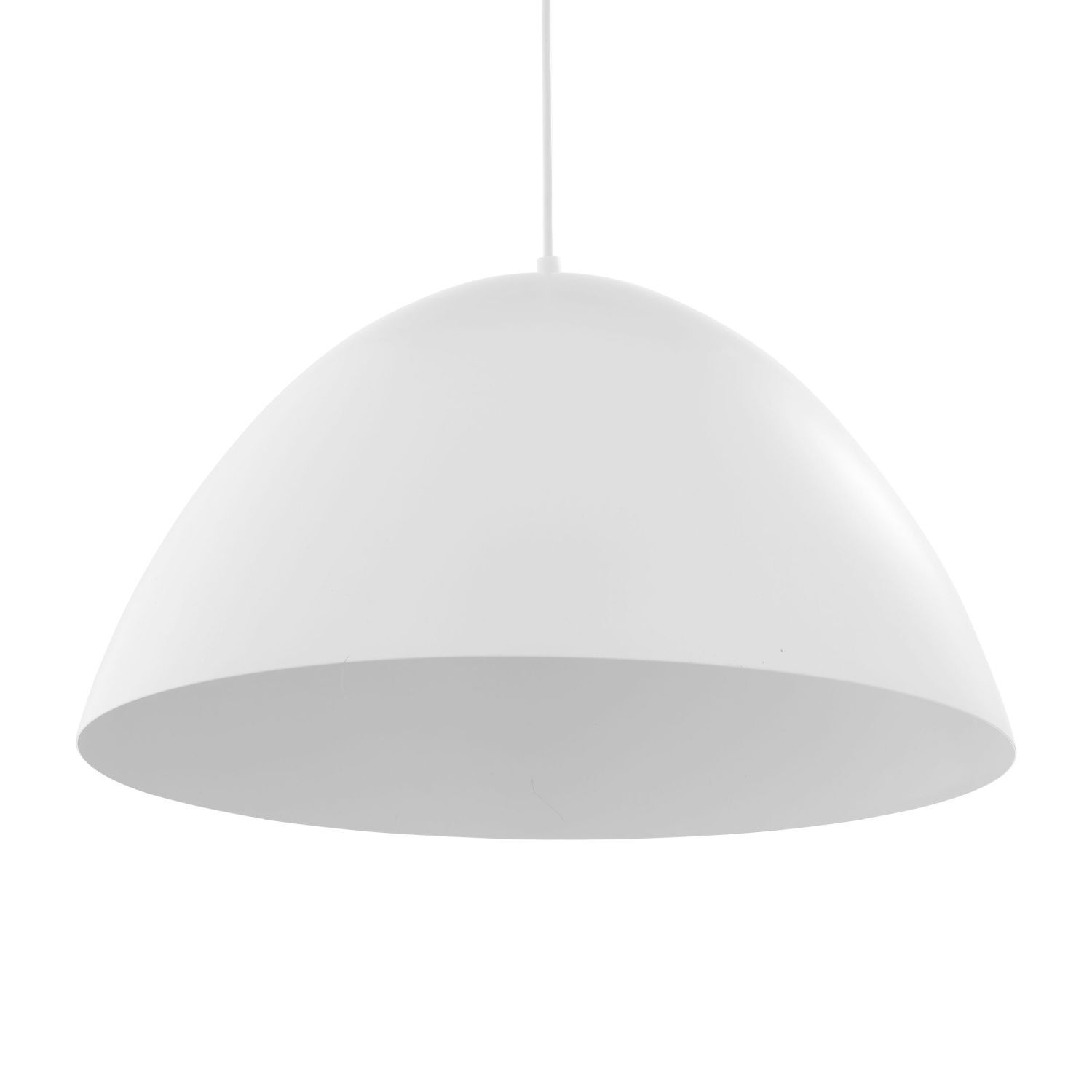 Suspension métal blanc Ø 50 cm rond E27 MIRANDA