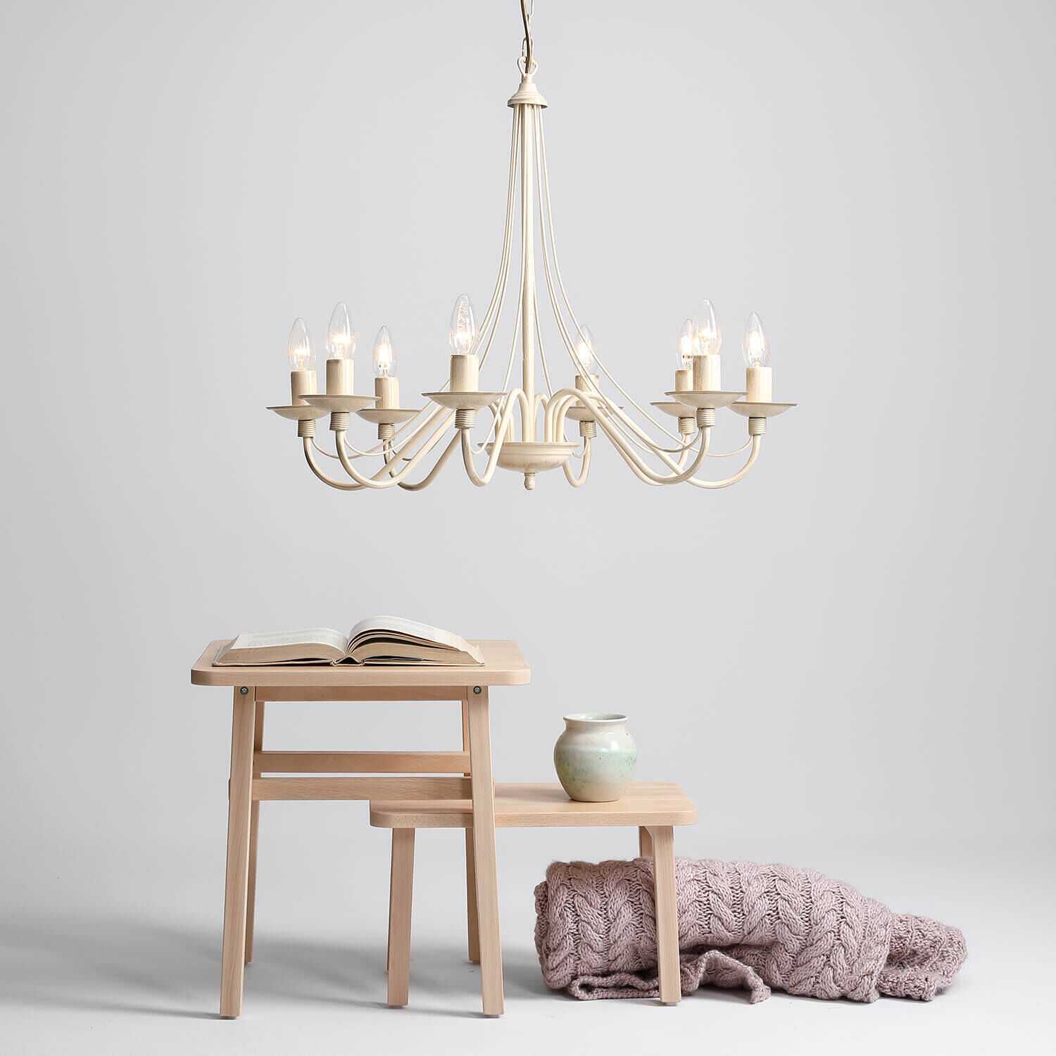 Leuchter, Lampe, Tabelle, Esstisch, Buch