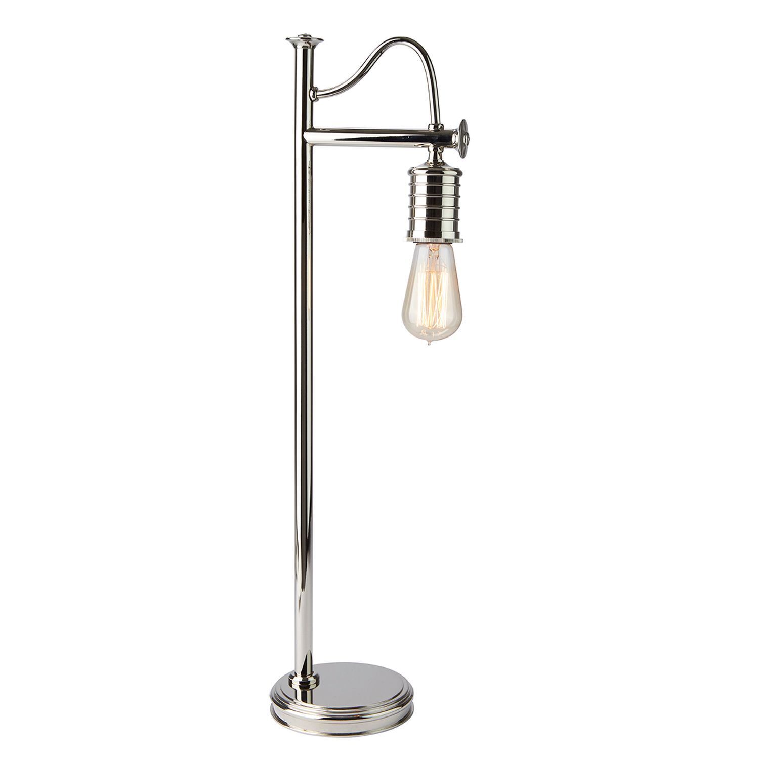 Lampe de table COLGAR laiton H:69cm Lampe industrielle