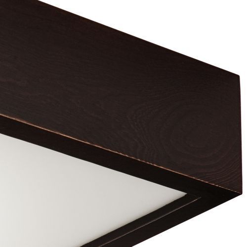 Plafonnier carré Marron Salon Bois