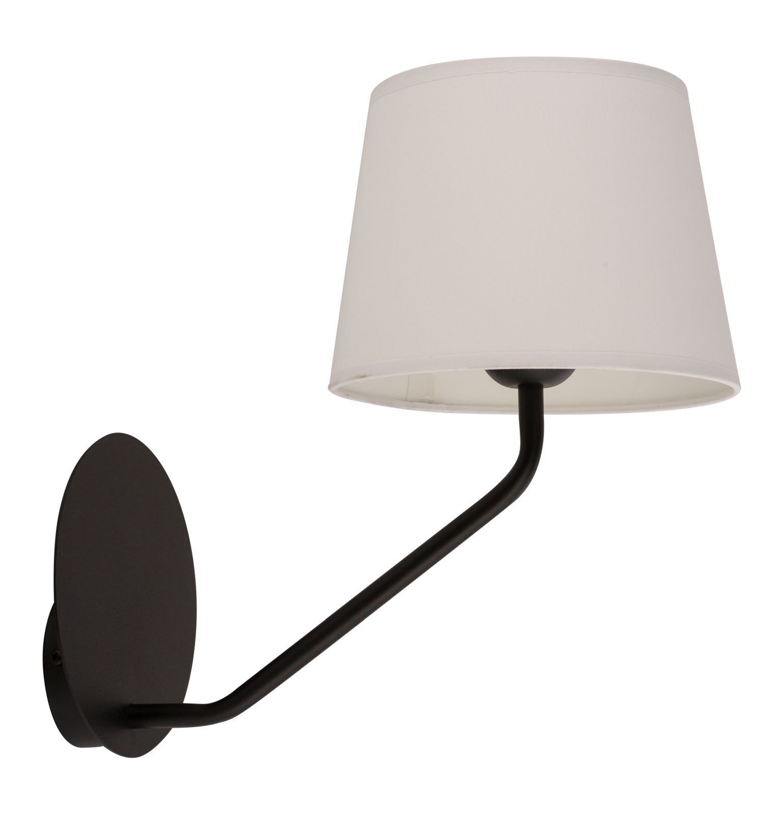Applique Noir Blanc Métal H:34 cm E27 faible éblouissement